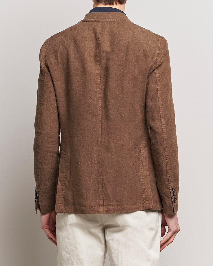 Heren | Blazers | L.B.M. 1911 | Jack Regular Fit Linen Blazer Brown