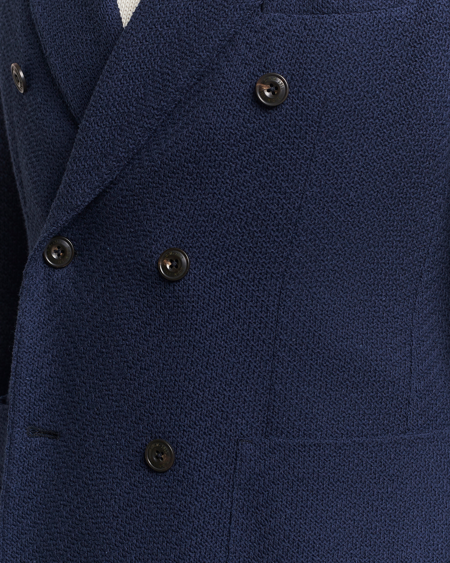 Homme | Blazers | L.B.M. 1911 | Double Breasted Jersey Punto Blazer Navy