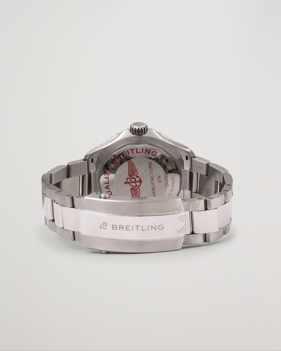 Heren | Breitling Pre-Owned Superocean 42 A17375 Silver | Breitling Pre-Owned | Superocean 42 A17375 Silver