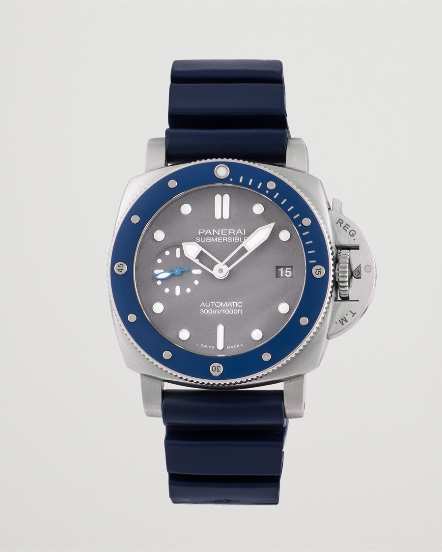 Heren | Panerai Pre-Owned Luminor Submersible PAM 00959 Silver | Panerai Pre-Owned | Luminor Submersible PAM 00959 Silver