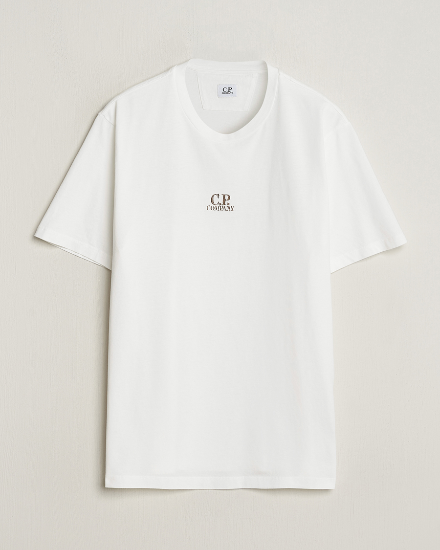 Heren | T-shirts | C.P. Company | Short Sleeve Hand Printed T-Shirt White