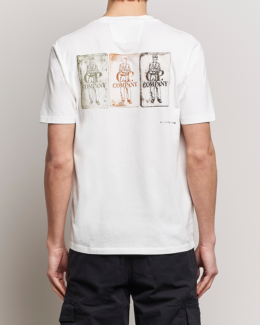Heren | T-shirts | C.P. Company | Short Sleeve Hand Printed T-Shirt White