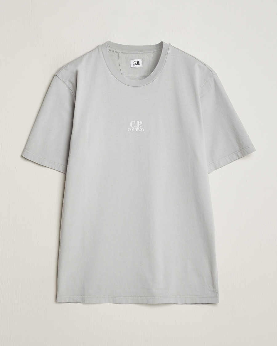 Heren | T-shirts | C.P. Company | Short Sleeve Hand Printed T-Shirt Grey
