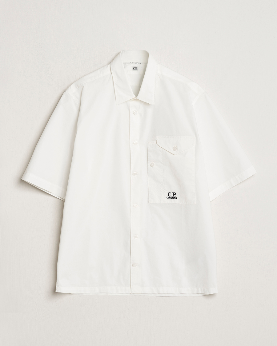 Homme | Chemises | C.P. Company | Short Sleeve Popline Shirt White