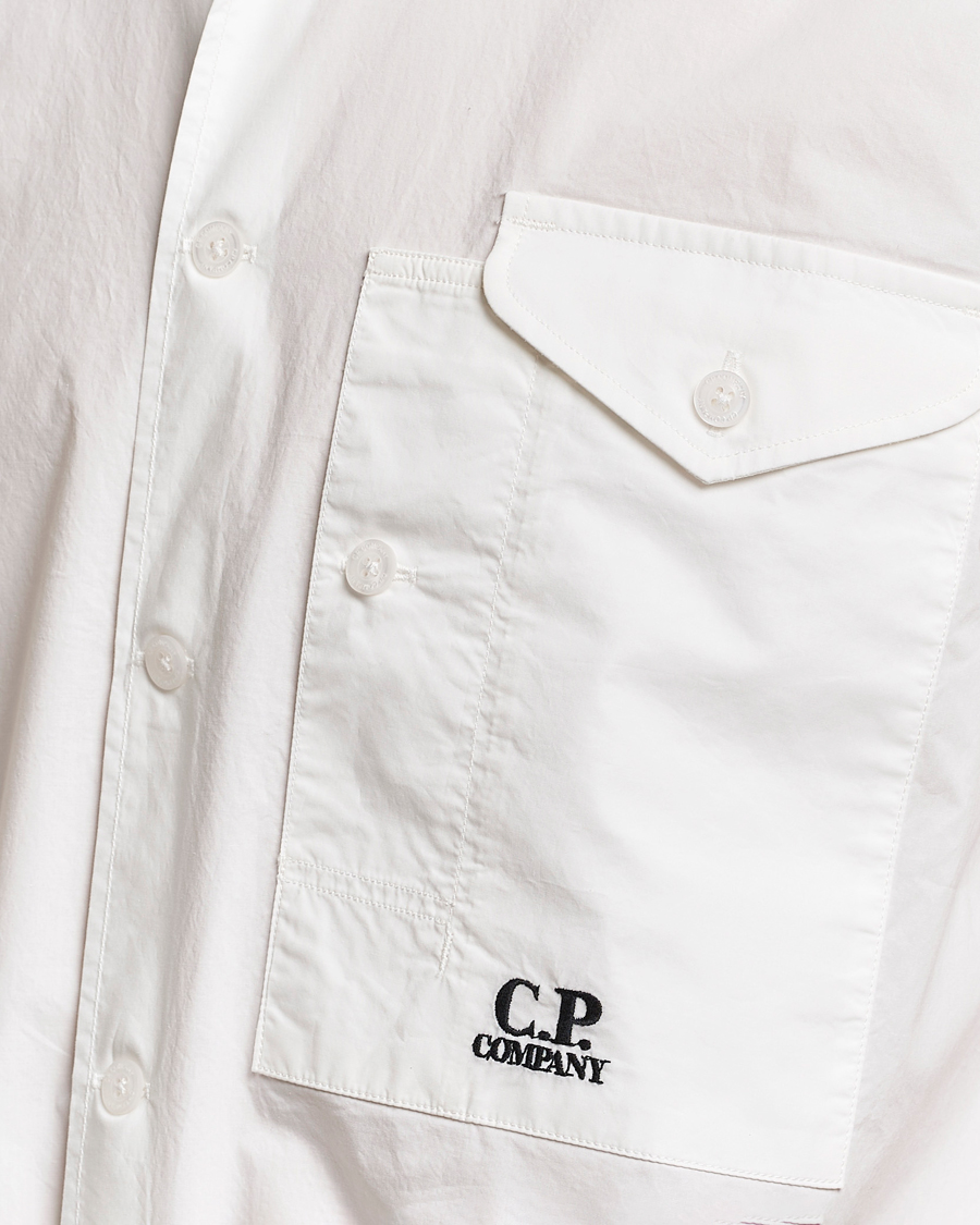 Homme | Chemises | C.P. Company | Short Sleeve Popline Shirt White
