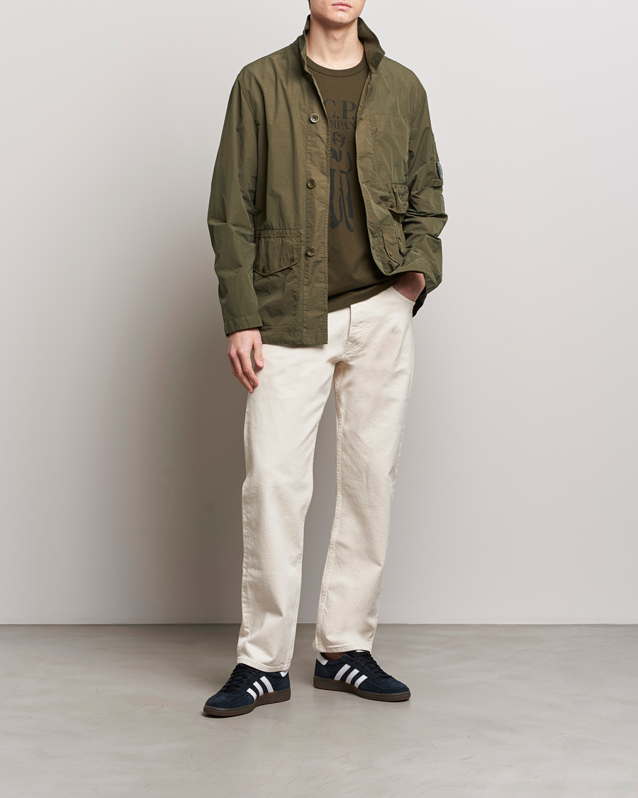 Heren | Jassen | C.P. Company | Flatt Nylon Coat Dark Olive