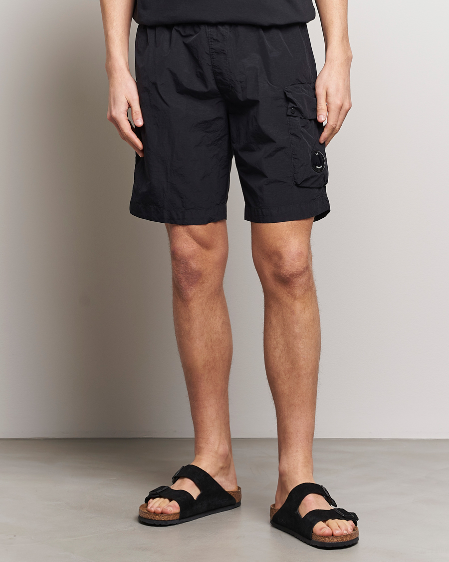 Heren | Zwembroek | C.P. Company | Flatt Nylon Cargo Swimshorts Black