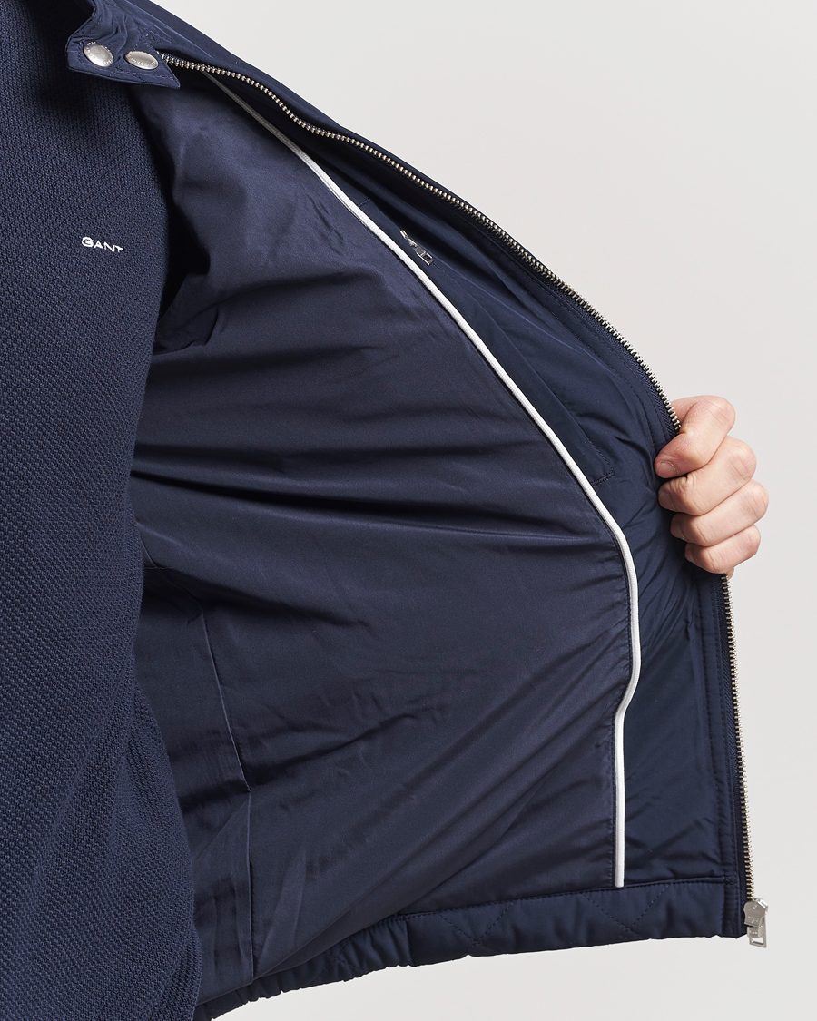 Heren | Jassen | Gant | The Quilted Windcheater Evening Blue