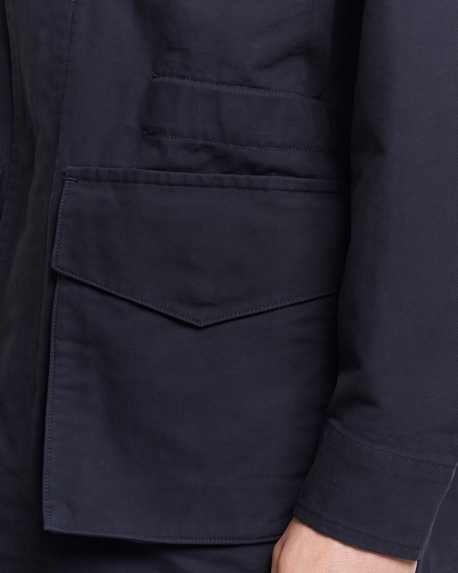 Homme | Manteaux Et Vestes | GANT | Cotton Field Jacket Evening Blue