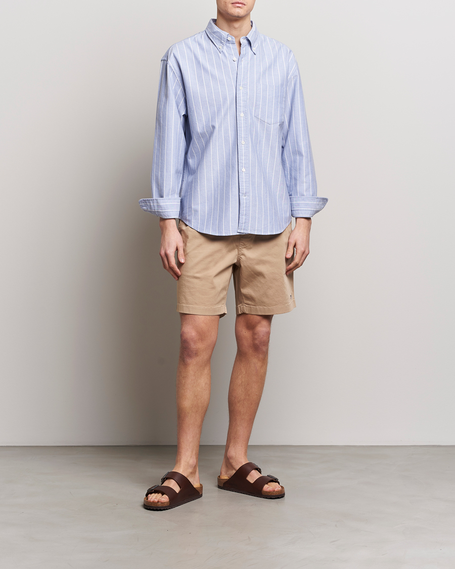 Heren | Overhemden | GANT | Relaxed Fit Heritage Striped Oxford Shirt Blue/White