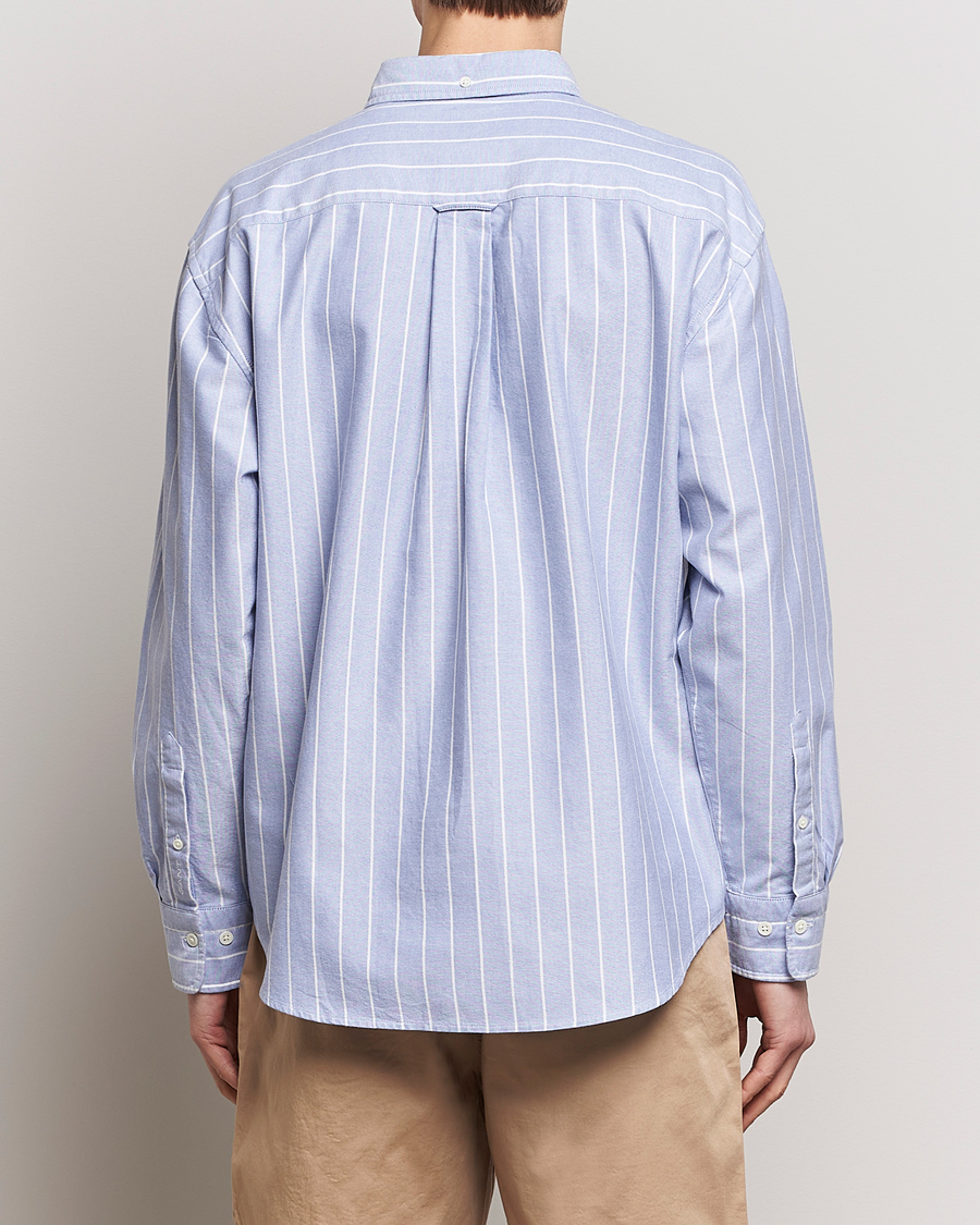 Heren | Overhemden | GANT | Relaxed Fit Heritage Striped Oxford Shirt Blue/White