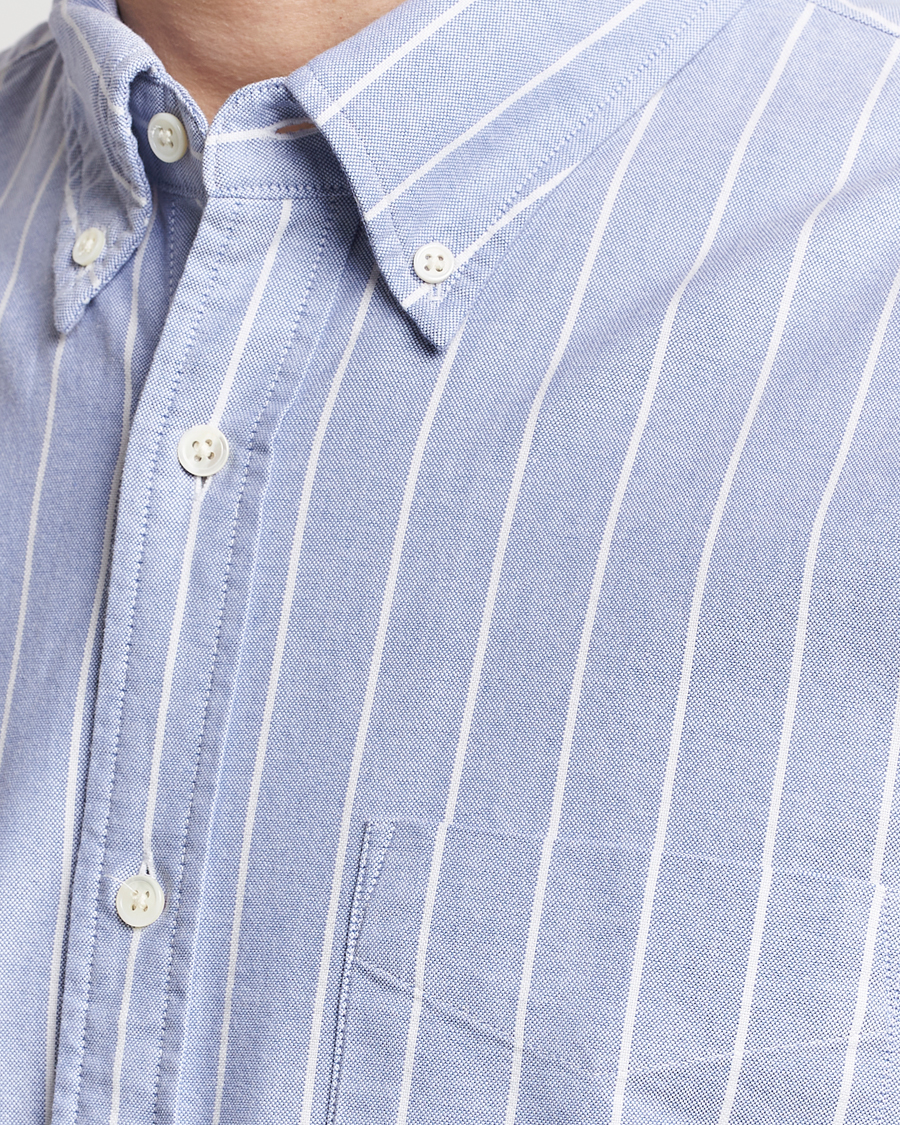 Heren | Overhemden | GANT | Relaxed Fit Heritage Striped Oxford Shirt Blue/White