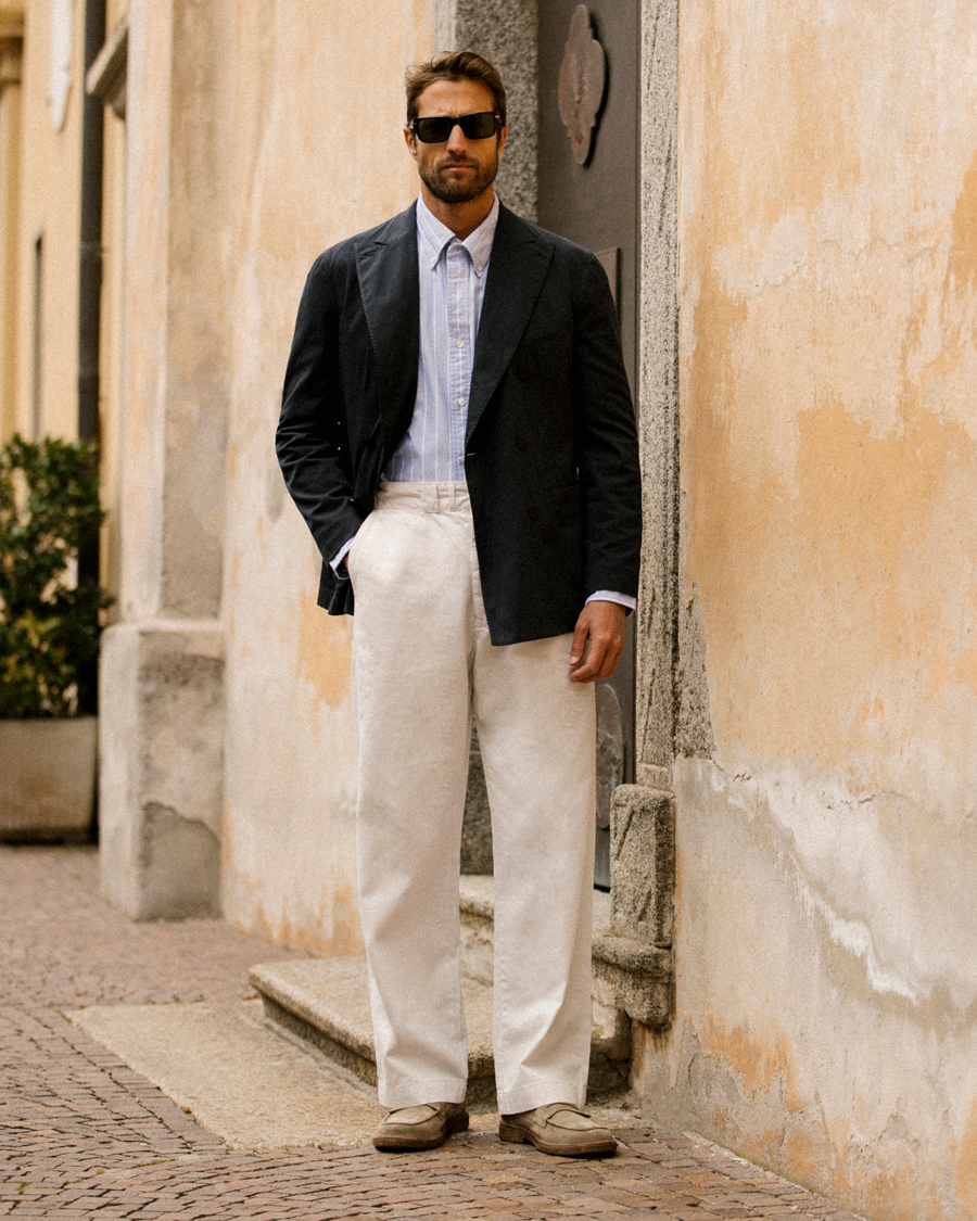 Heren | Overhemden | GANT | Relaxed Fit Heritage Striped Oxford Shirt Blue/White