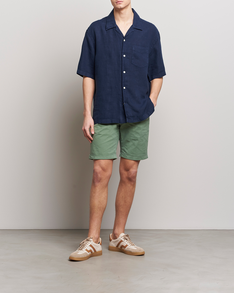 Heren | Korte broek | GANT | Regular Sunbleached Shorts Kalamata Green