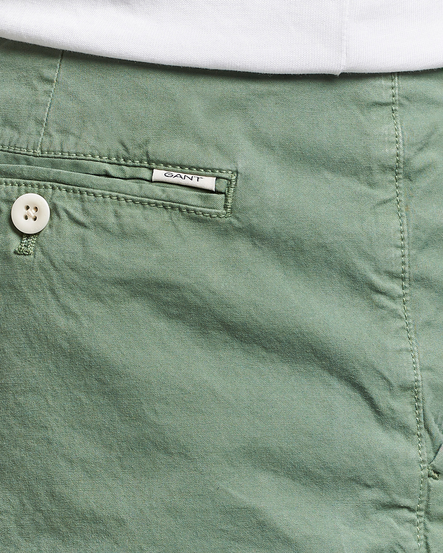 Heren | Korte broek | GANT | Regular Sunbleached Shorts Kalamata Green