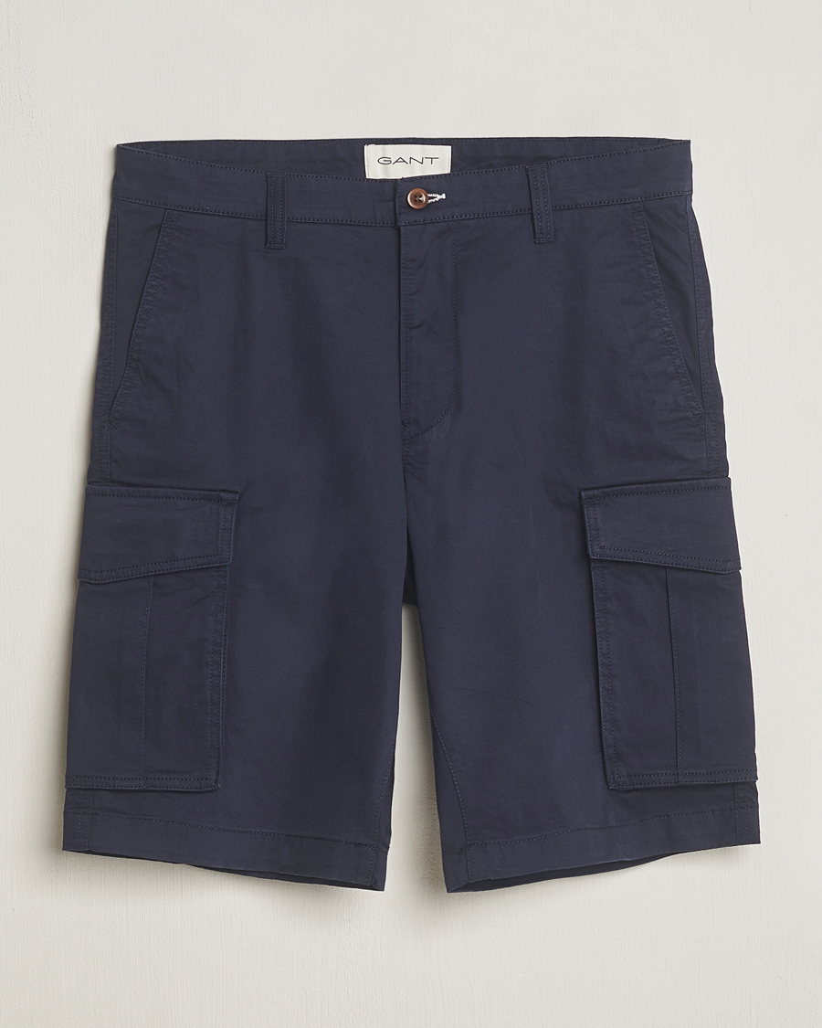 Homme | Shorts | GANT | Relaxed Twill Cargo Shorts Marine