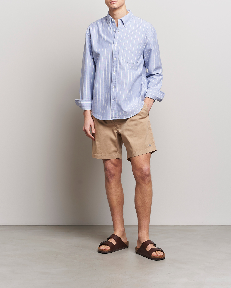 Heren | Korte broek | GANT | Drawstring Logo Shorts Dark Khaki
