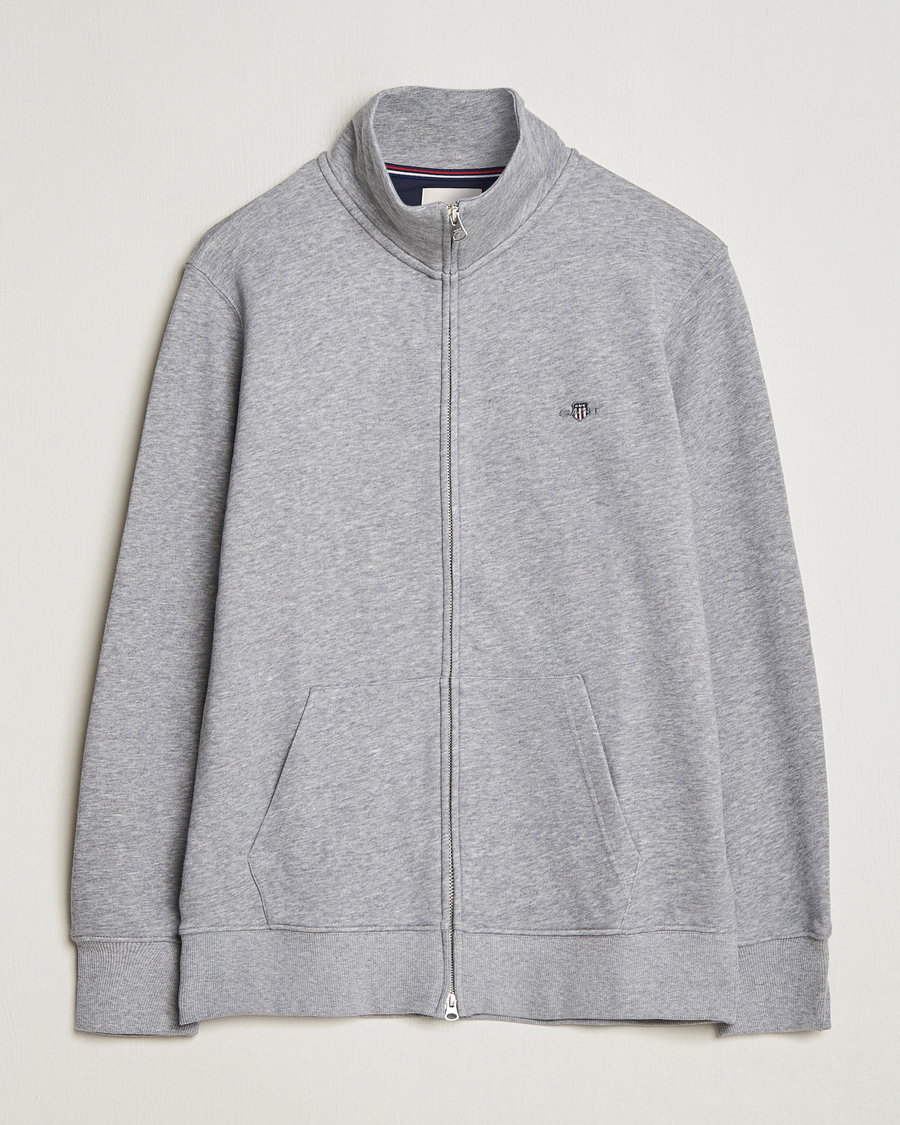 Homme | Pulls Et Tricots | GANT | Original Full Zip Grey Melange