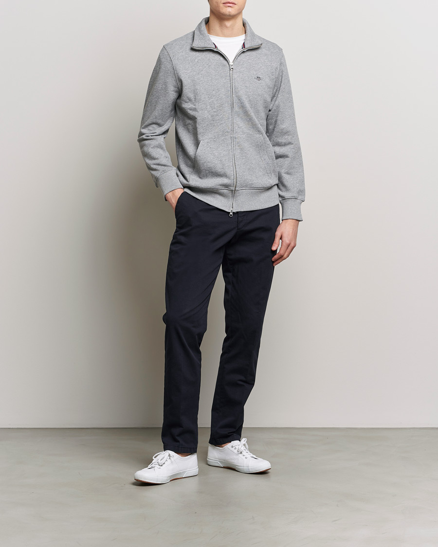 Homme | Pulls Et Tricots | GANT | Original Full Zip Grey Melange
