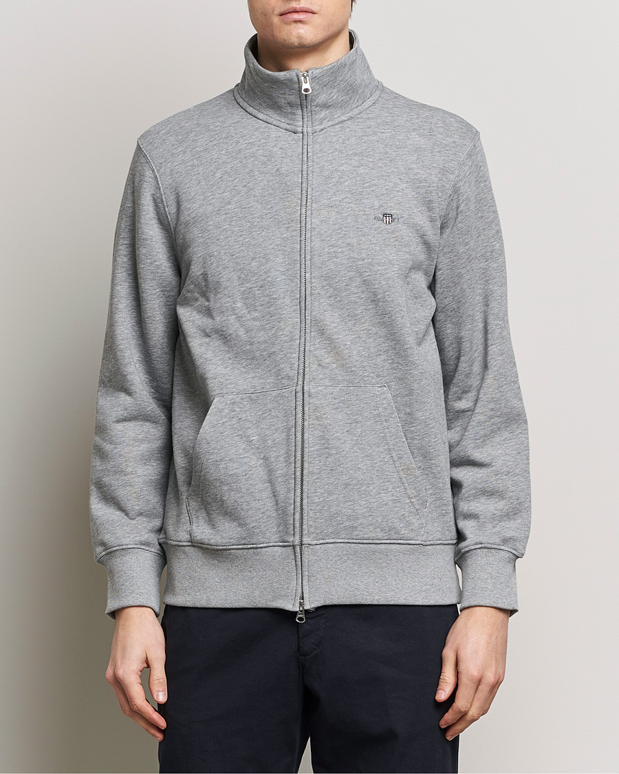 Homme | Pulls Et Tricots | GANT | Original Full Zip Grey Melange