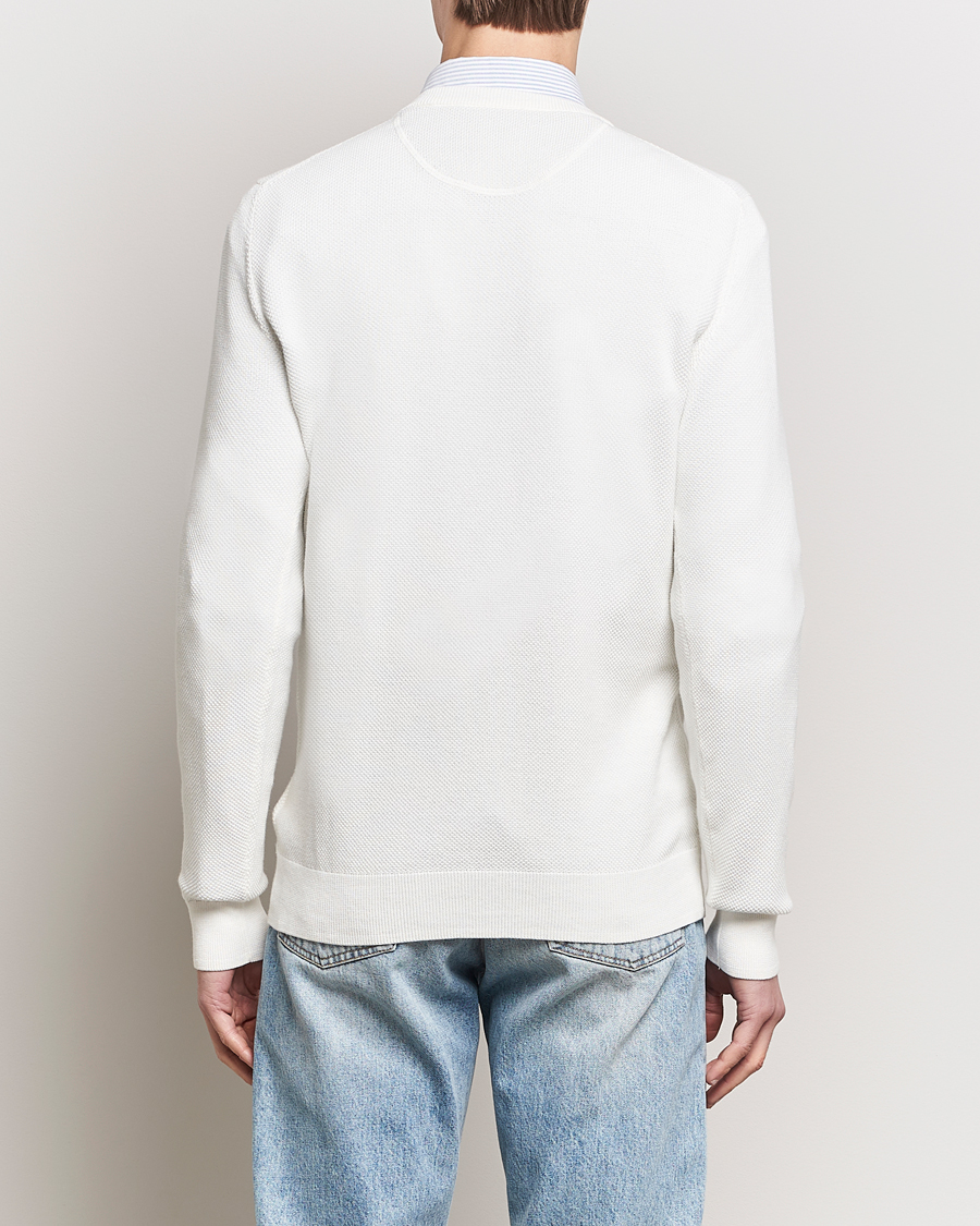 Homme | Pulls Et Tricots | GANT | Cotton Pique Crew Neck Sweater Eggshell