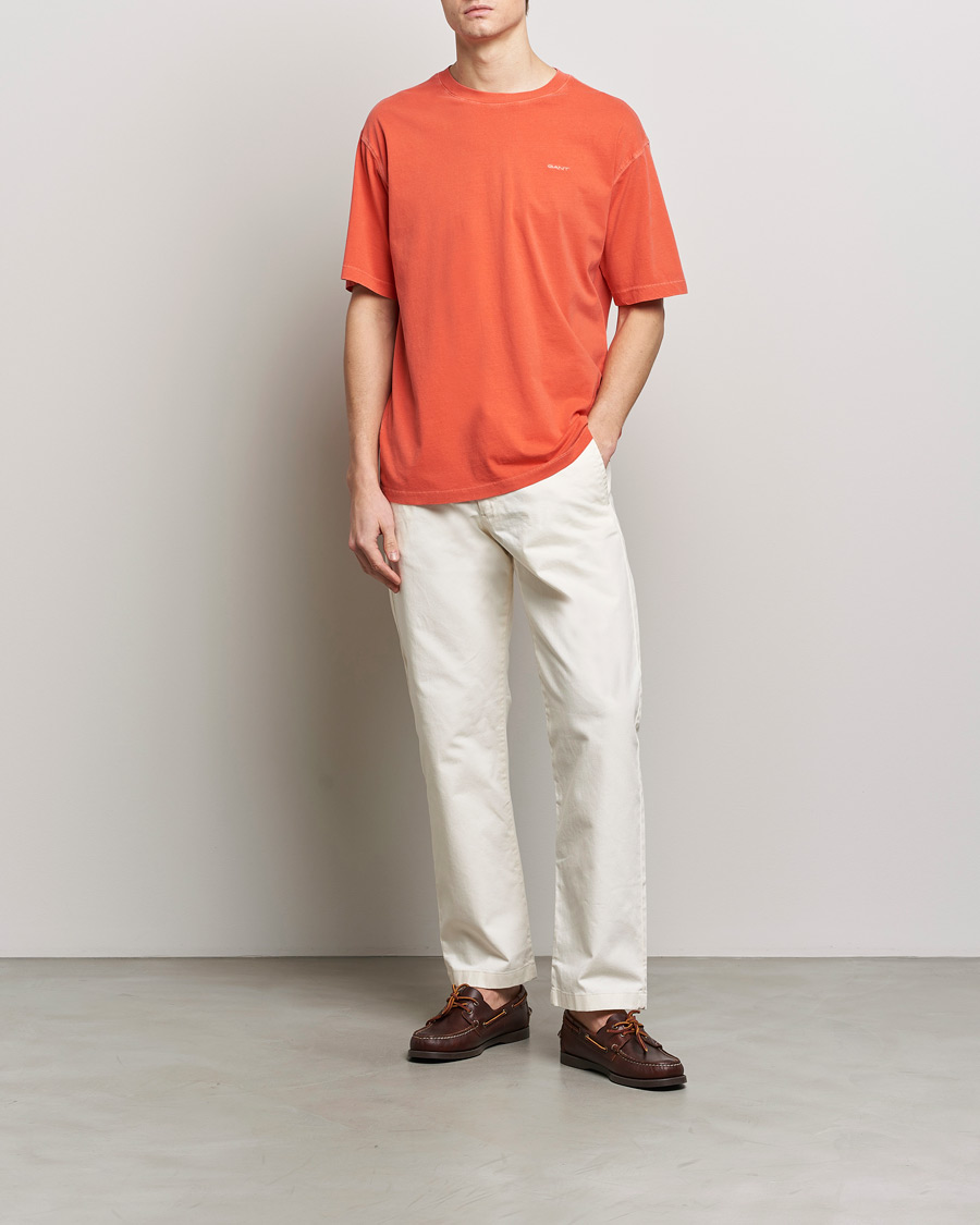 Homme | T-shirts | GANT | Sunbleached T-Shirt Burnt Orange
