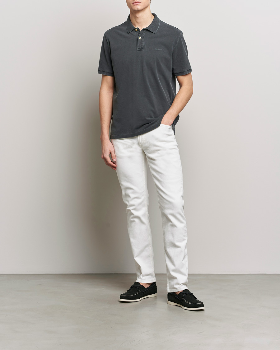 Homme | Polos | GANT | Sunbleached Polo Black