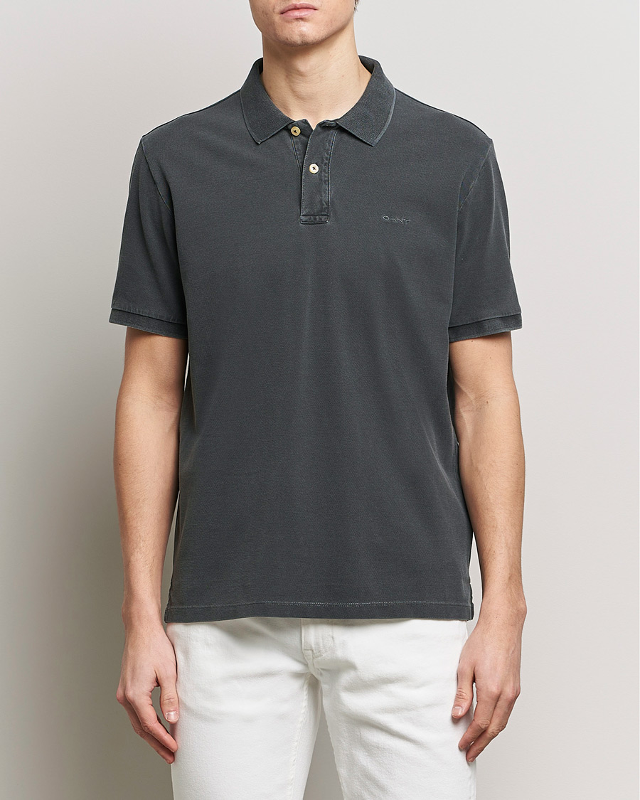 Homme | Polos | GANT | Sunbleached Polo Black