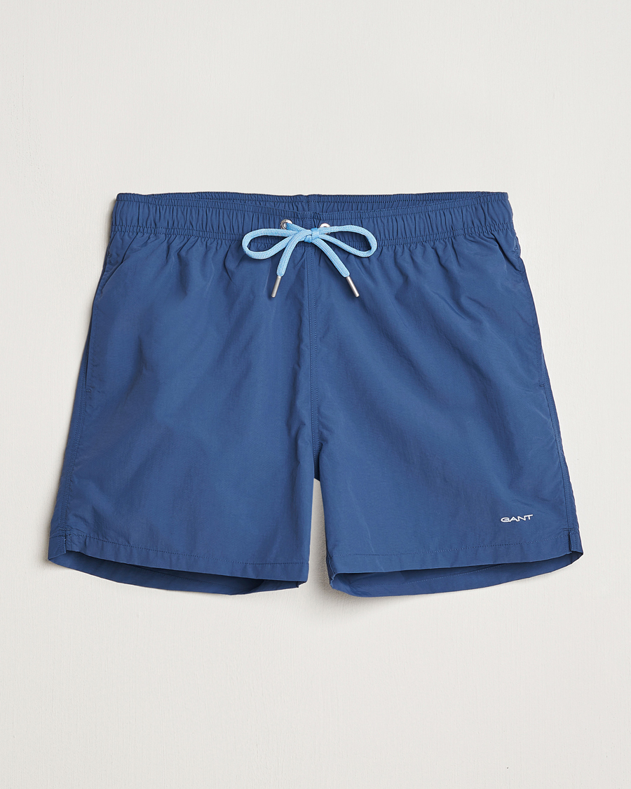 Homme | Maillots De Bain | Gant | Basic Swimshorts Dusty Blue Sea