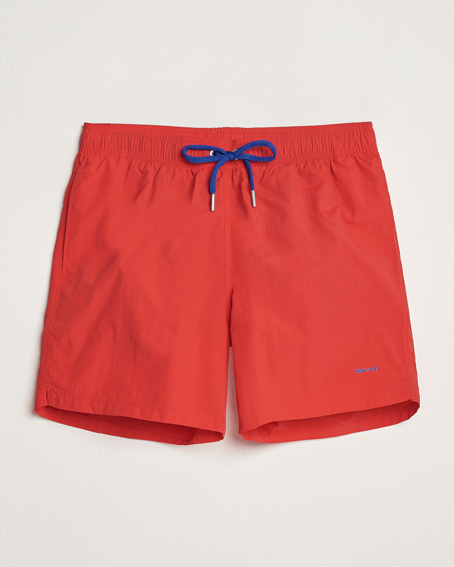 Heren | Zwembroek | GANT | Basic Swimshorts Bright Red