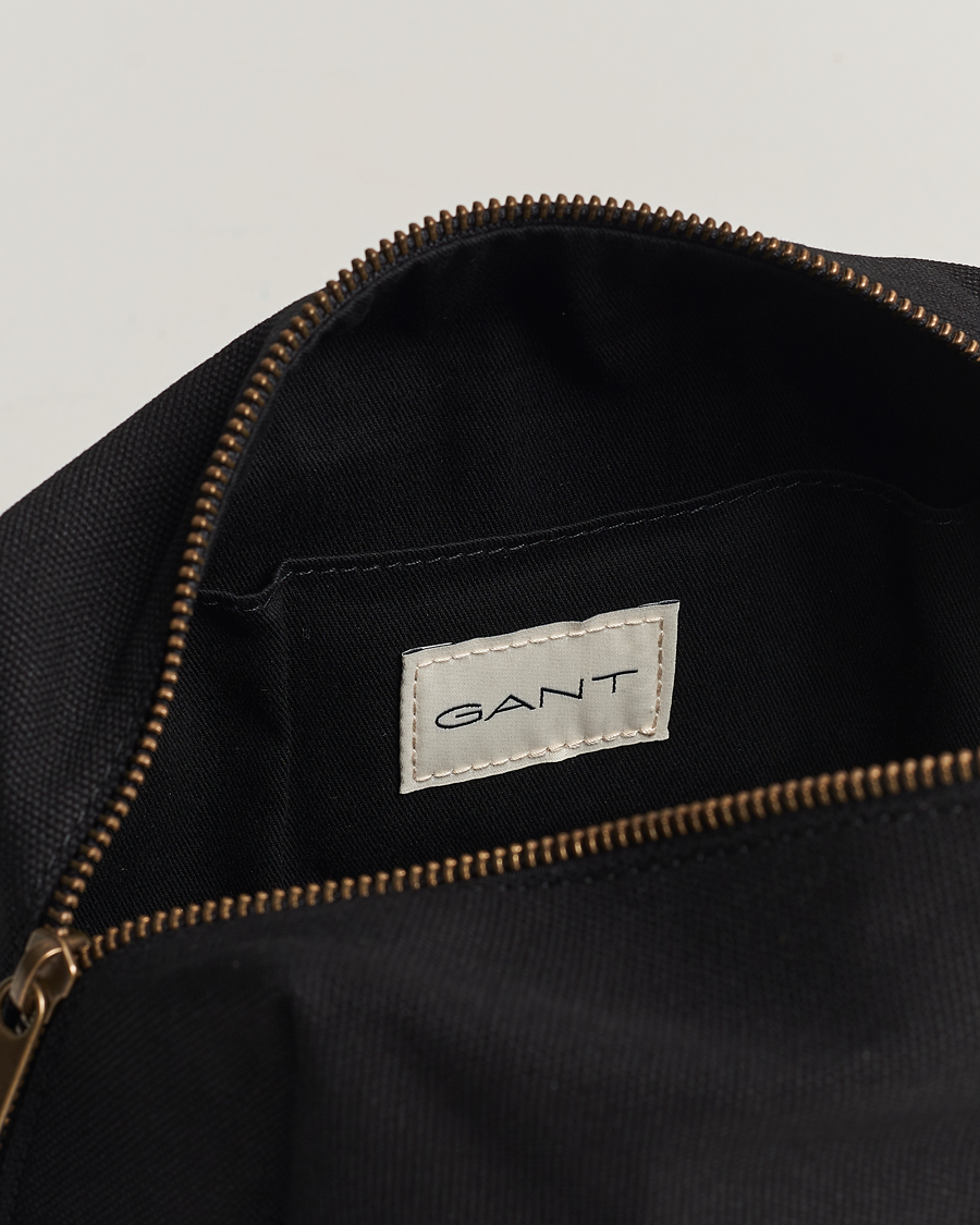 Heren | GANT Tonal Shield Wash Bag Ebony Black | GANT | Tonal Shield Wash Bag Ebony Black