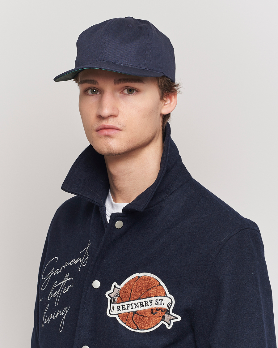 Homme | Ebbets Field Flannels Made in USA Unlettered Cotton Cap Navy | Ebbets Field Flannels | Made in USA Unlettered Cotton Cap Navy