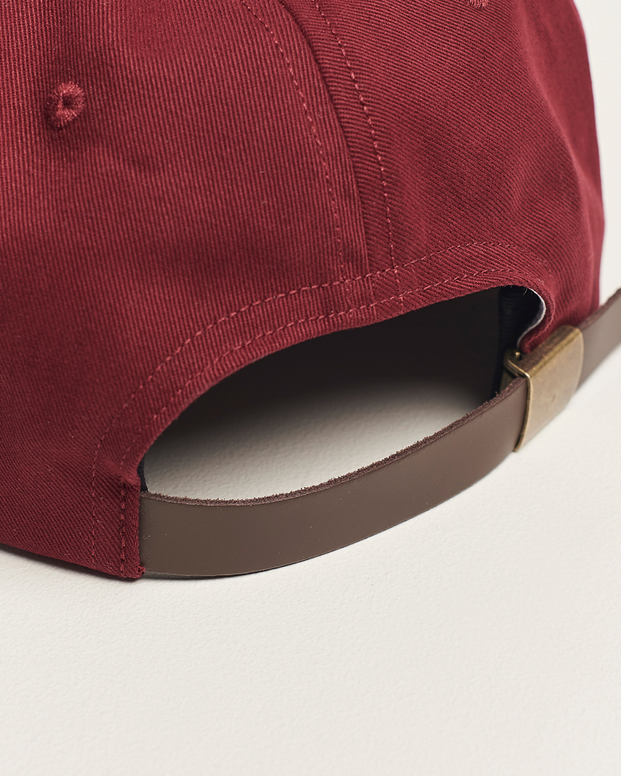 Heren | Ebbets Field Flannels Made in USA Unlettered Cotton Cap Burgundy | Ebbets Field Flannels | Made in USA Unlettered Cotton Cap Burgundy