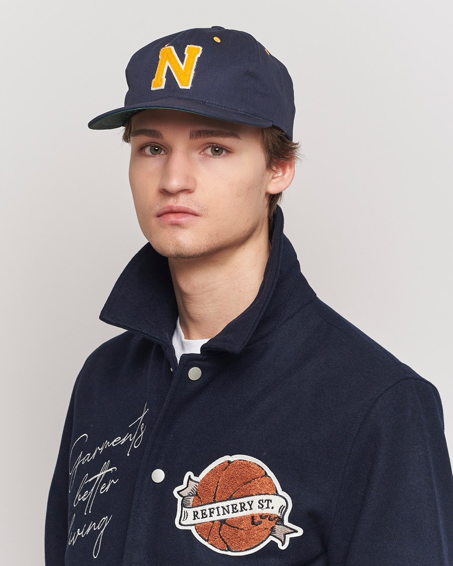 Heren | Ebbets Field Flannels Made in USA Great Lakes Naval Station Vintage Cap Navy | Ebbets Field Flannels | Made in USA Great Lakes Naval Station Vintage Cap Navy
