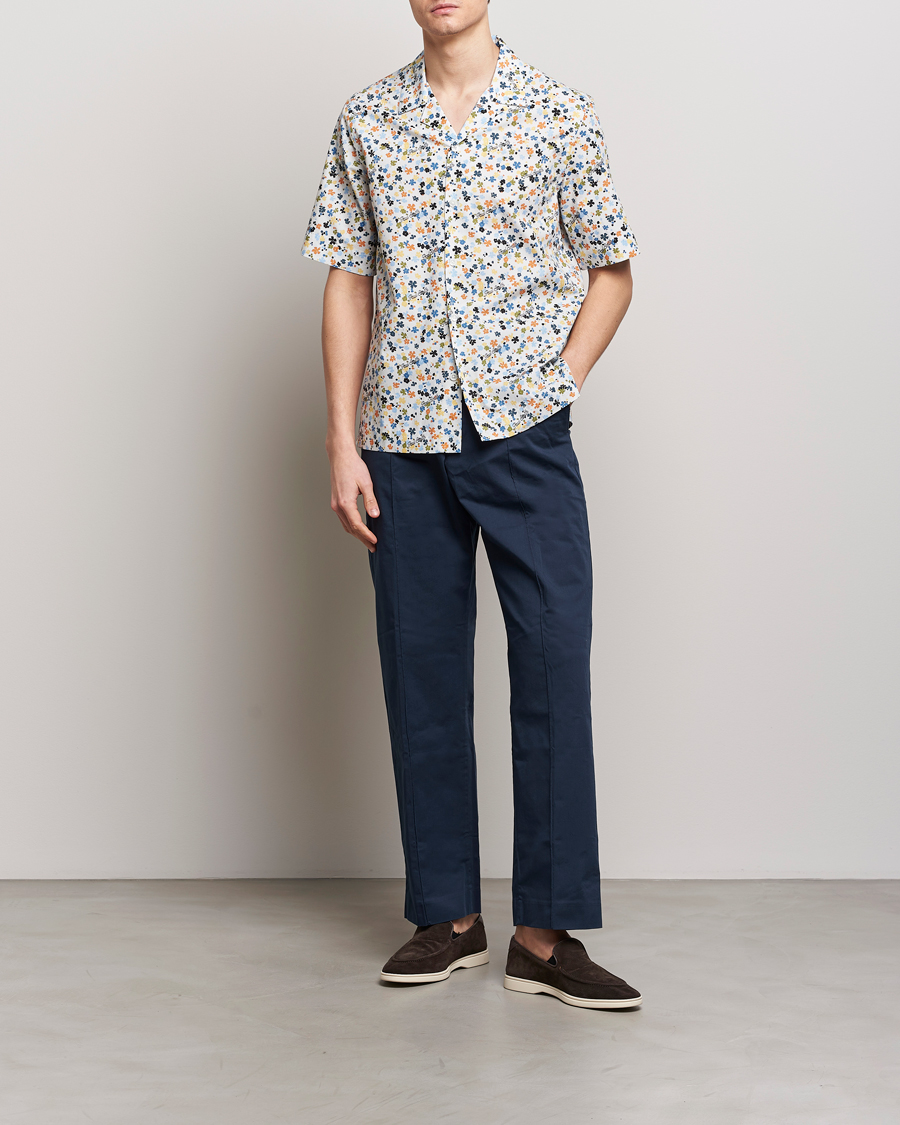 Homme | Chemises | Paul Smith | Printed Flower Resort Short Sleeve Shirt White