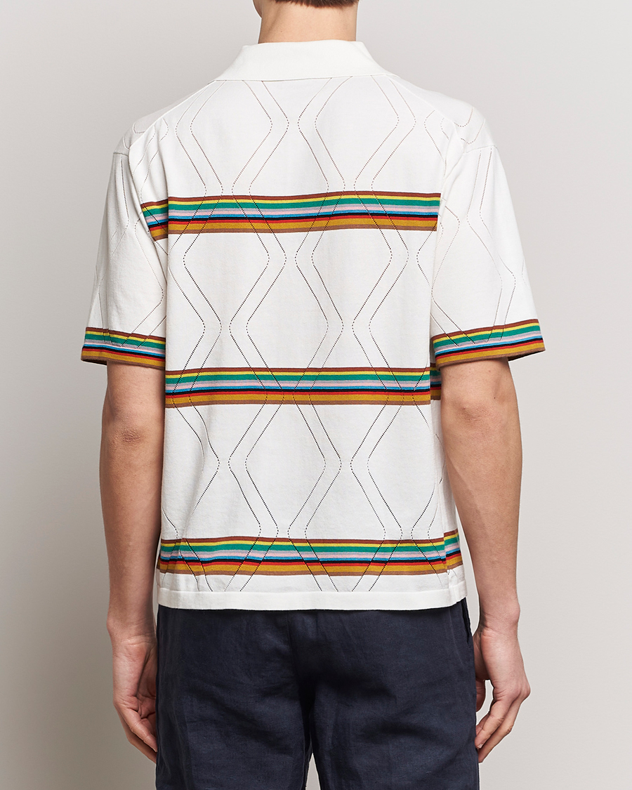Heren | Overhemden | Paul Smith | Cotton Knitted Short Sleeve Shirt White