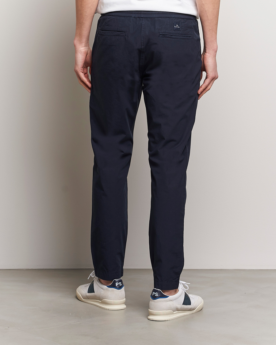 Homme | Pantalons | PS Paul Smith | Cotton Drawstring Trousers Navy