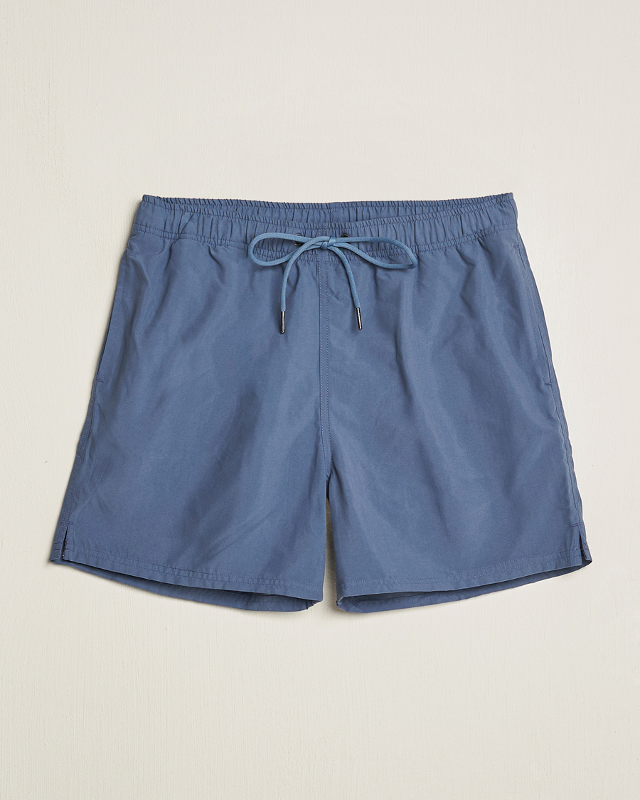Heren | Zwembroek | Bread & Boxers | Swimshorts Denim Blue