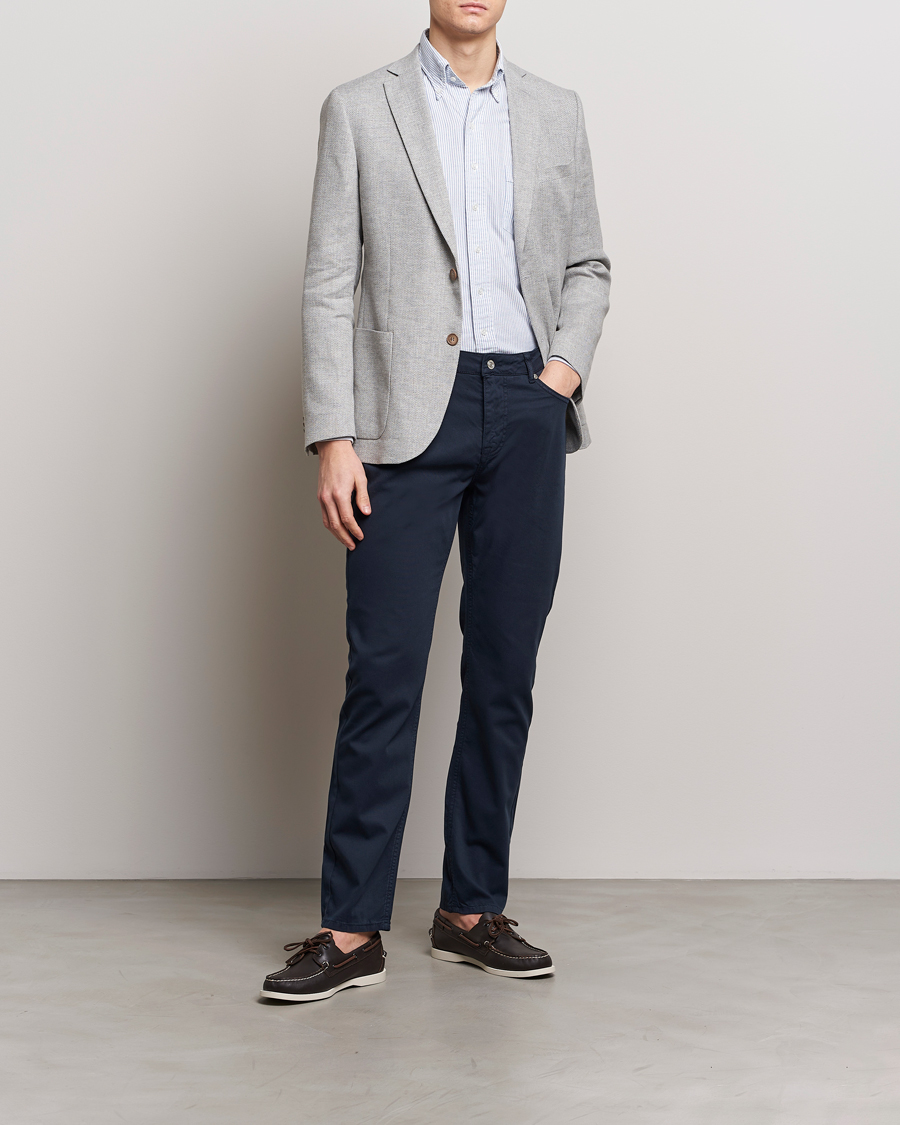Homme | Pantalons | Morris | James Structured 5-Pocket Trousers Blue