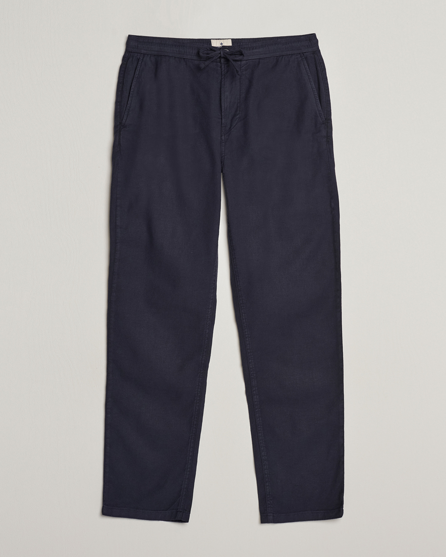 Homme | Pantalons | Morris | Fenix Linen Slacks Blue