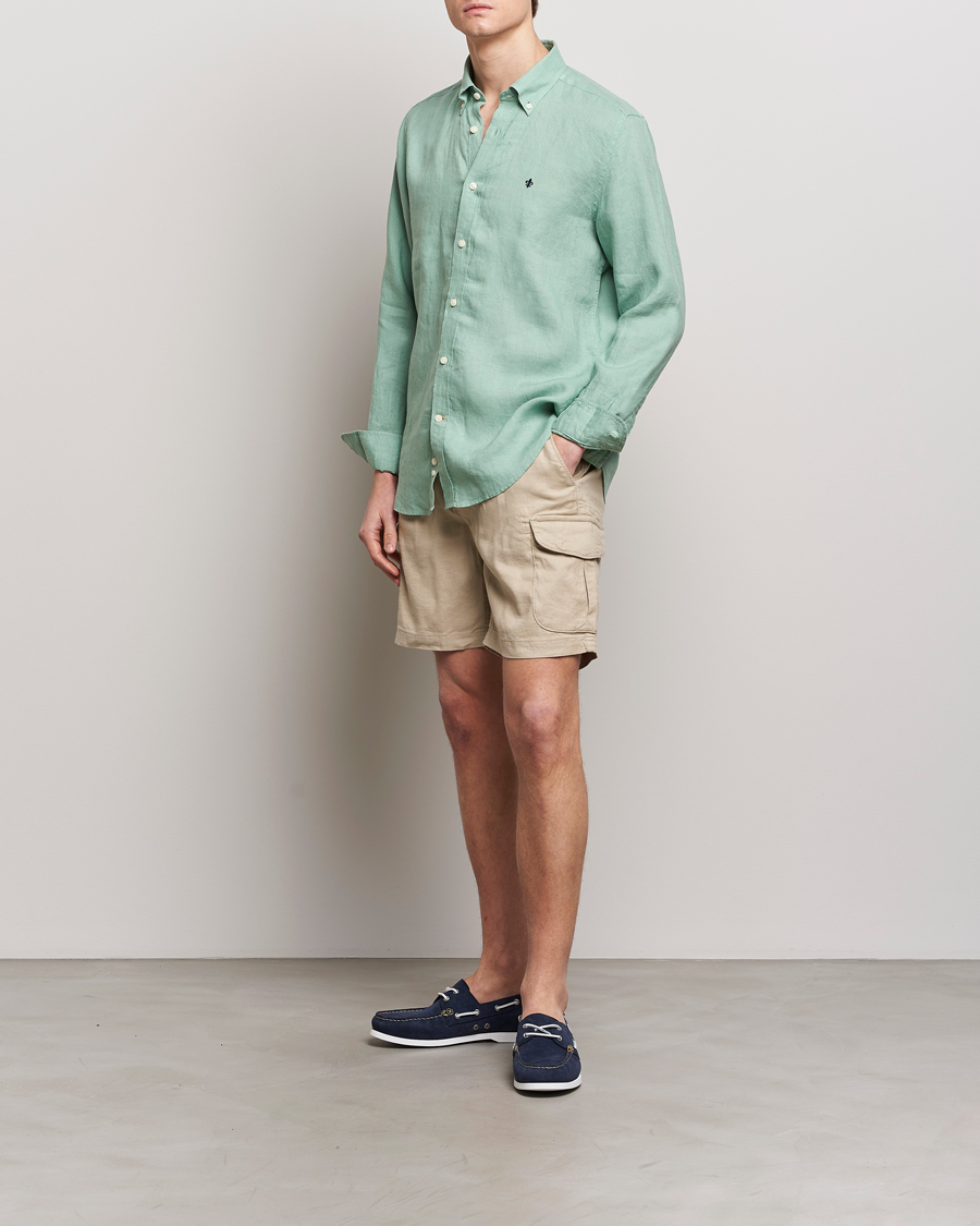 Homme | Shorts | Morris | Cargo Linen Shorts Khaki