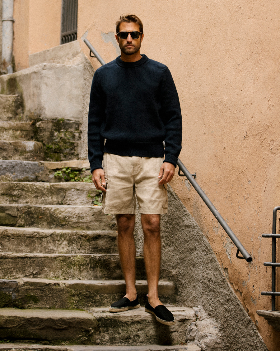 Homme | Shorts | Morris | Cargo Linen Shorts Khaki