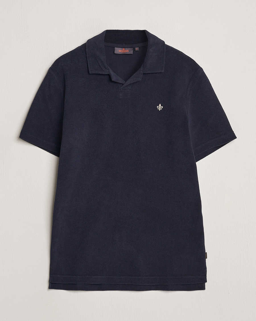 Heren | Polo's | Morris | Delon Terry Jersey Polo Old Blue
