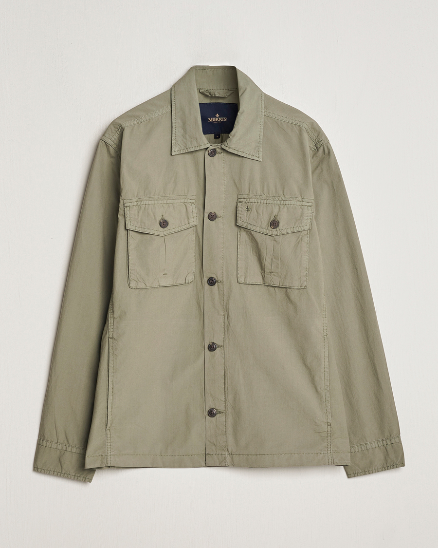 Heren | Jassen | Morris | Harrison Cotton Shirt Jacket Green