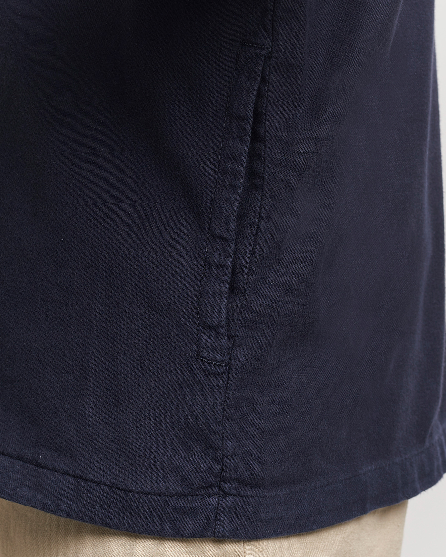 Heren | Overhemden | Morris | Linen Shirt Jacket Navy