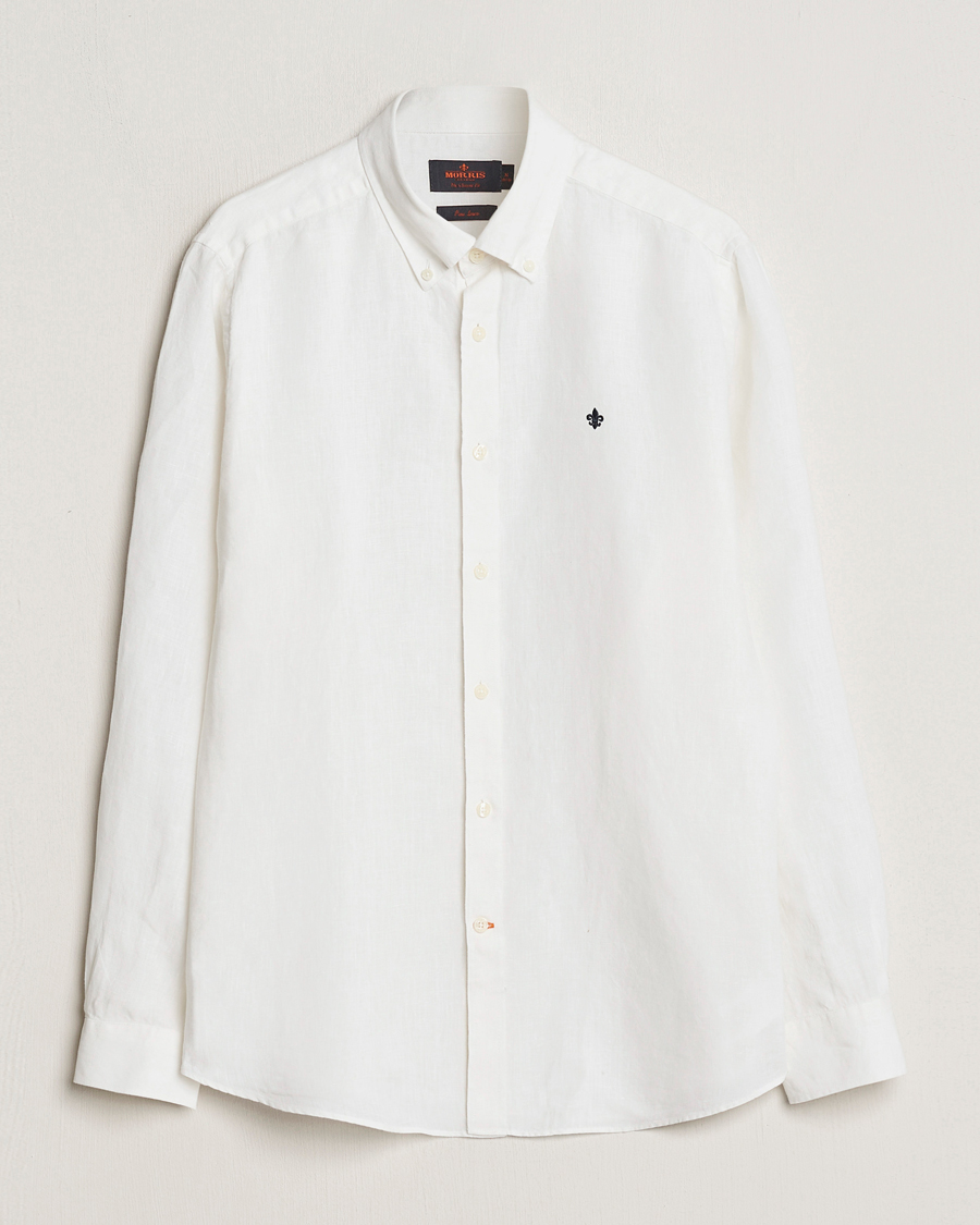 Homme | Chemises | Morris | Douglas Linen Button Down Shirt White