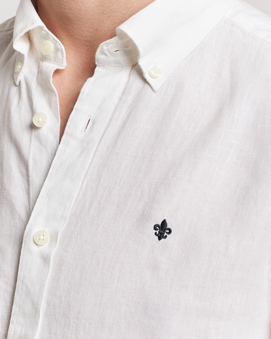 Homme | Chemises | Morris | Douglas Linen Button Down Shirt White