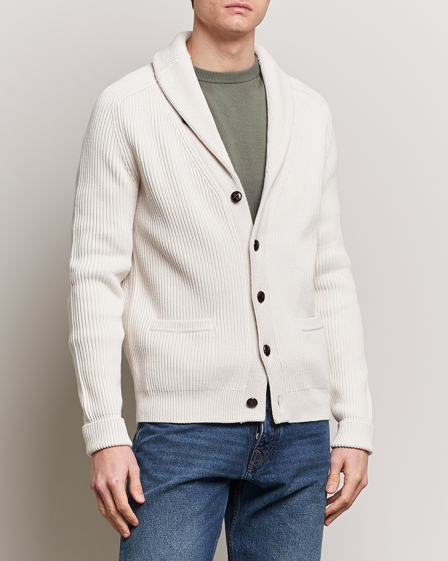 Homme | Pulls Et Tricots | Morris | Brayden Shawl Cardigan White