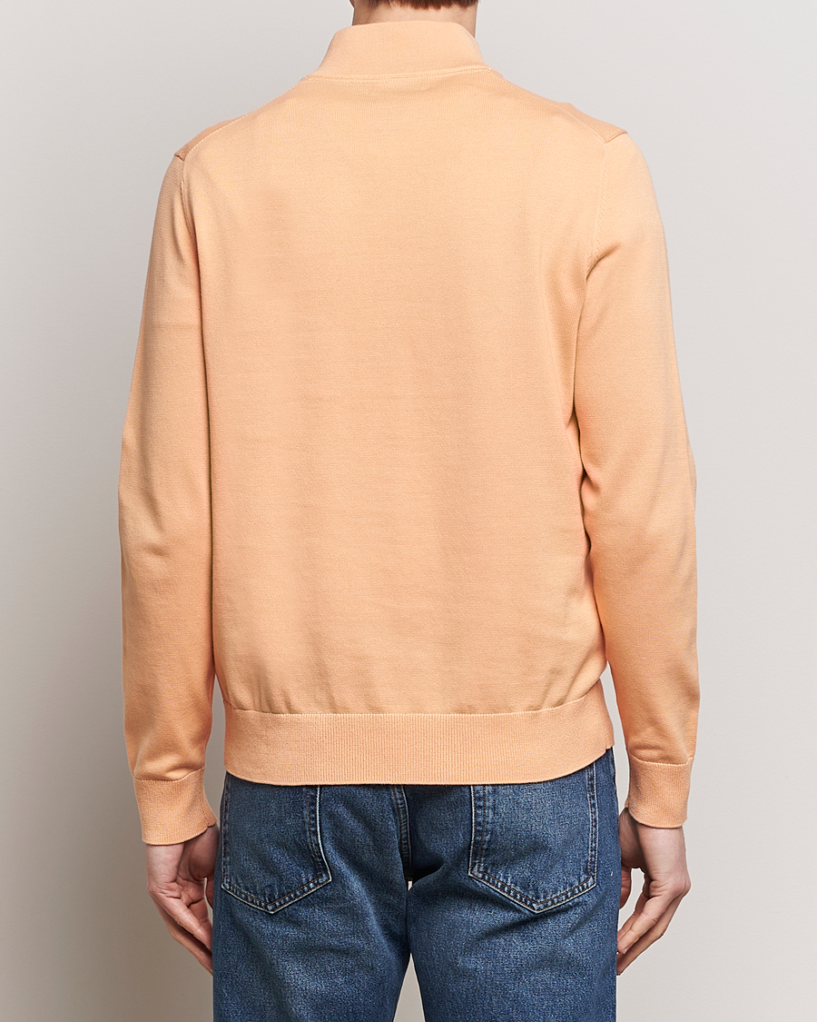 Heren | Truien | Morris | Riley Cotton Half Zip Orange