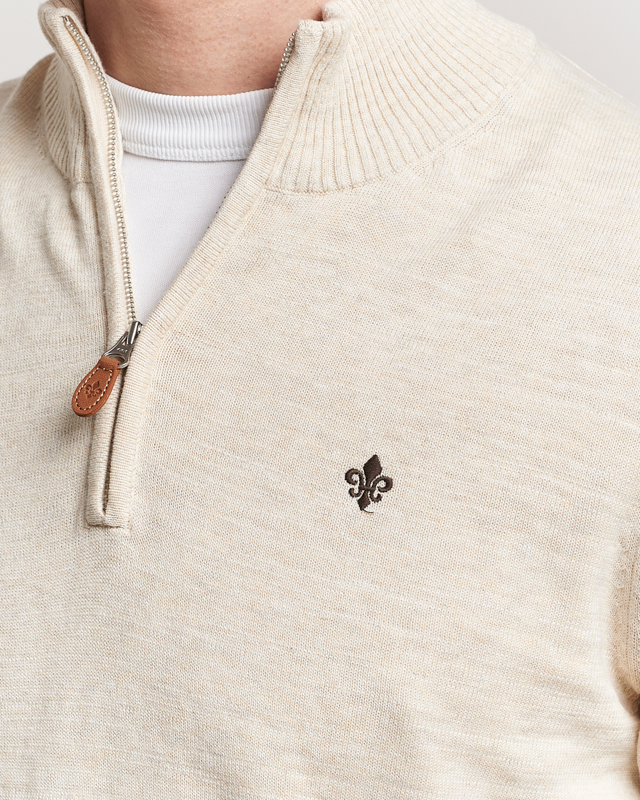 Homme | Pulls Et Tricots | Morris | Randall Cotton Half Zip Off White